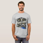 T-shirt Pennsylvania State Heritage Liberty Bell Art (Devant entier)