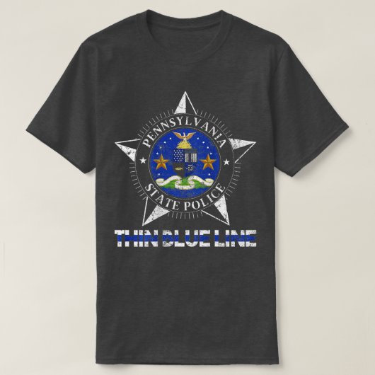T-shirt Pennsylvania State Police PA State rooper (Design devant)