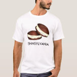 T-shirt Pennsylvanie Hollandaise Chocolat Whoopie Pie Dess<br><div class="desc">Le tee - shirt présente une illustration originale d'une délicieuse tarte au chocolat et à la vanille whoopie, un classique du Pays Hollandais PA ! Parfait pour tous ceux qui appellent la Pennsylvanie. Cette illustration est également disponible sur d'autres produits. Ne vois-tu pas ce que tu cherches ? Vous avez...</div>