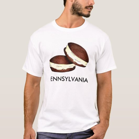 T-shirt Pennsylvanie Hollandaise Chocolat Whoopie Pie Dess (Devant)