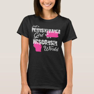 T-shirt Pennsylvanie Juste une fille de Pennsylvanie dans