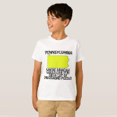 T-shirt Pennsylvanie - Où Dracula vivrait... (Devant entier)