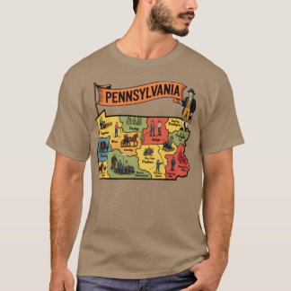 T-shirt Pennsylvanie - Tourisme Vintage