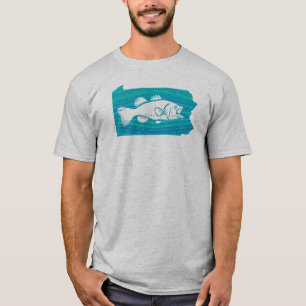 T-shirt Pennsylvanie Wave Fishing