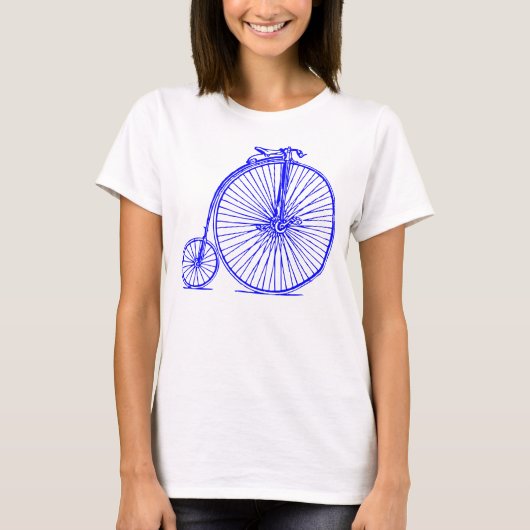 T-shirt Penny Farthing - Bleu (Devant)
