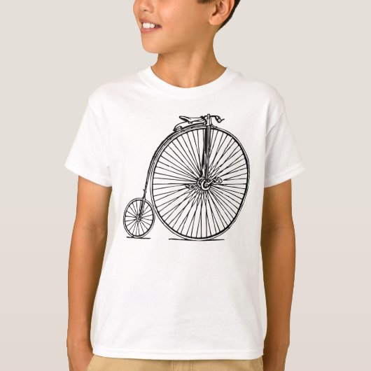 T-shirt Penny Farthing - Noir (Devant)