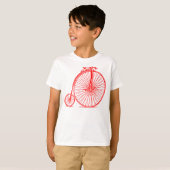 T-shirt Penny Farthing - Rouge (Devant entier)