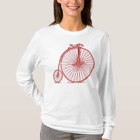 T-shirt Penny Farthing - Ruby Red (Devant)