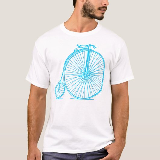 T-shirt Penny Farthing - Sky Blue (Devant)
