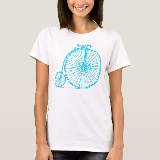 T-shirt Penny Farthing - Sky Blue (Devant)