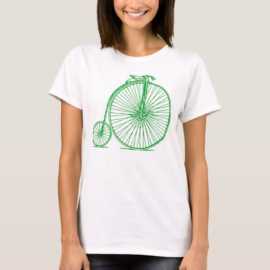 T-shirt Penny Farthing - Vert d'herbe (Devant)