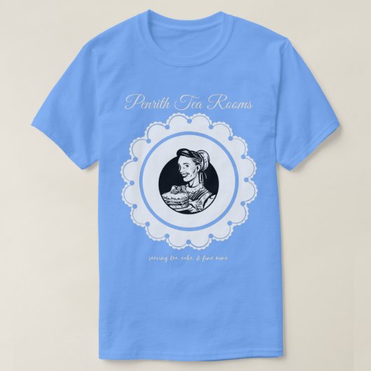 T-shirt Penrith Tea Rooms Tea and Cake and Fine Wine Engli (Design devant)