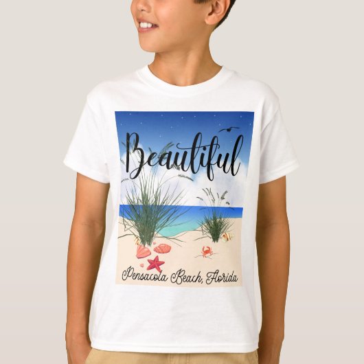 T-shirt Pensacola Beach Florida (Belle) (Devant)