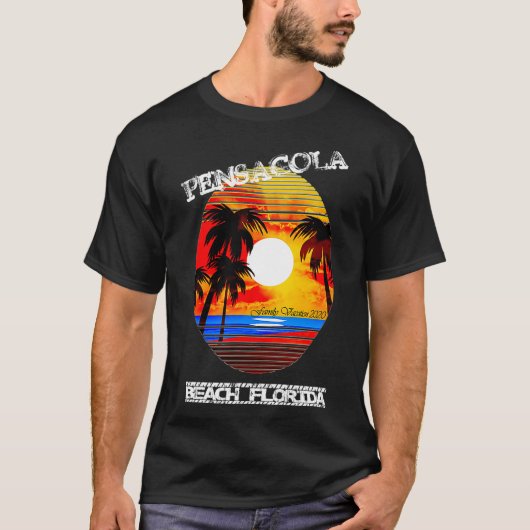 T-shirt Pensacola Beach Florida Famille Vacation 2020 (Devant)