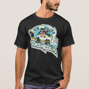 T-shirt Pensacola Pilotes de glace Rétro Défaut de hockey 