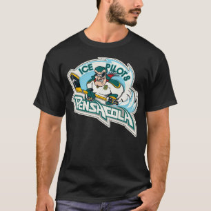 T-shirt Pensacola Pilotes de glace Rétro Déficit Hockey su