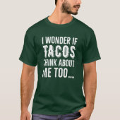 T-shirt Pensée foncée de base de tacos de merveille du (Devant)