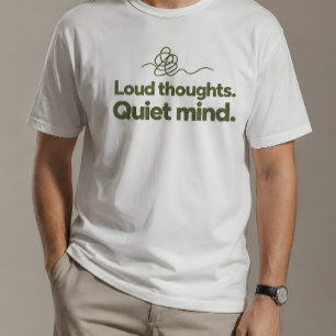T-shirt Pensées bruyantes esprit calme - Aff ADHD Neurodiv