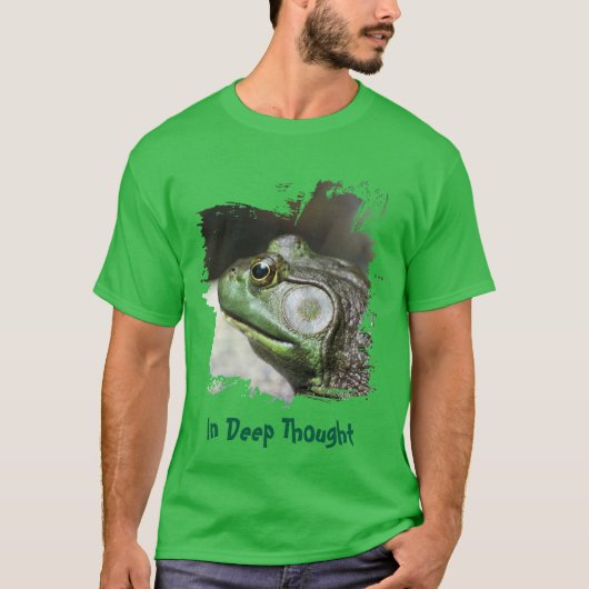 T-shirt Pensées de grenouille drôles (Devant)