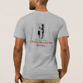 T-shirt pensées d'une serveuse (Dos)