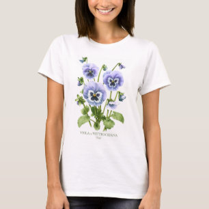 T-shirt Pensées pourpres botaniques
