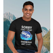 T-shirt Penser à la pêche à grande bouche basse drôle