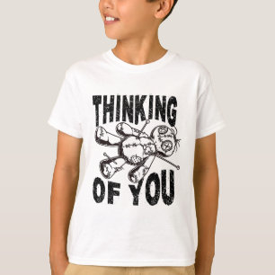 T-shirt Penser À Vous Poupée Voodoo Drôle Amusant Hallowee