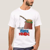 T-shirt Penser amusant Pêche (Devant)