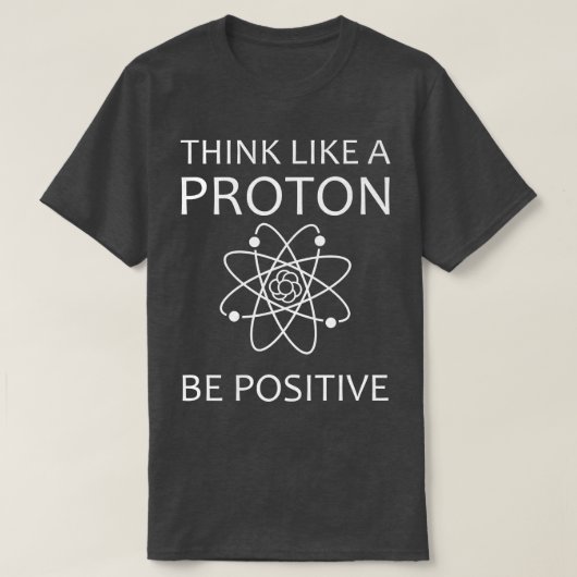 T-shirt Penser comme un passionné de physique de l'Humour  (Design devant)