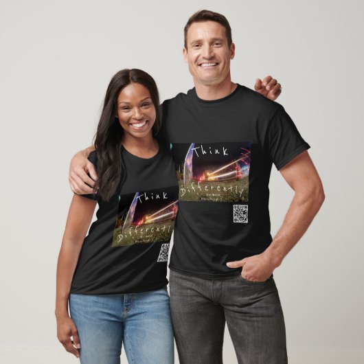 T-shirt Penser différemment chemise en Blacking étendu (Unisexe)