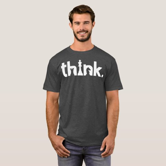 T-shirt Penser Les Échecs Correspondant Joueur D'Échecs Et (Devant entier)