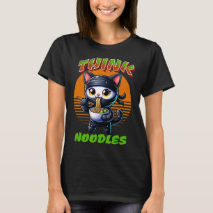 T-shirt Penser les nouilles - Mmm les nouilles Kawaii Ninj