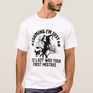 T-shirt Penser que je suis juste une vieille dame était vo