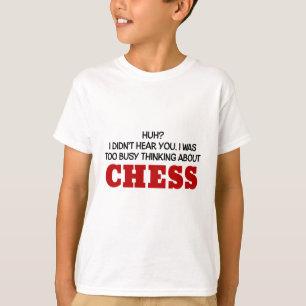 T-shirt Penser trop occupé aux échecs