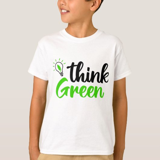 T-shirt penser vert (Devant)