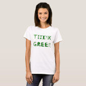 T-SHIRT PENSER VERT (Devant entier)