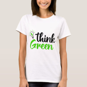 T-shirt penser vert