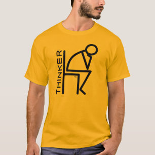 T-shirt Penseur de bâton
