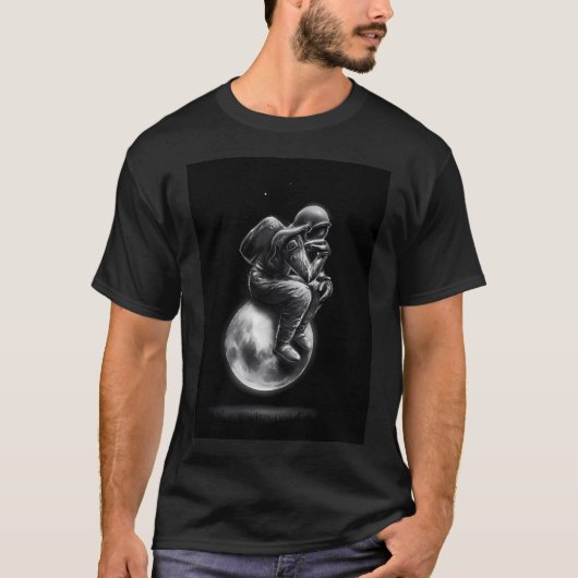 T-shirt penseur de l'espace (Devant)