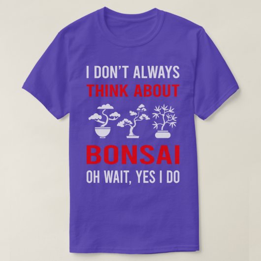 T-shirt Pensez à Bonsai (Design devant)