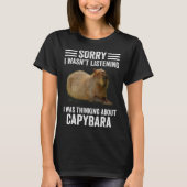 T-shirt Pensez à Capybaras Capybara Rodent Animal H (Devant)