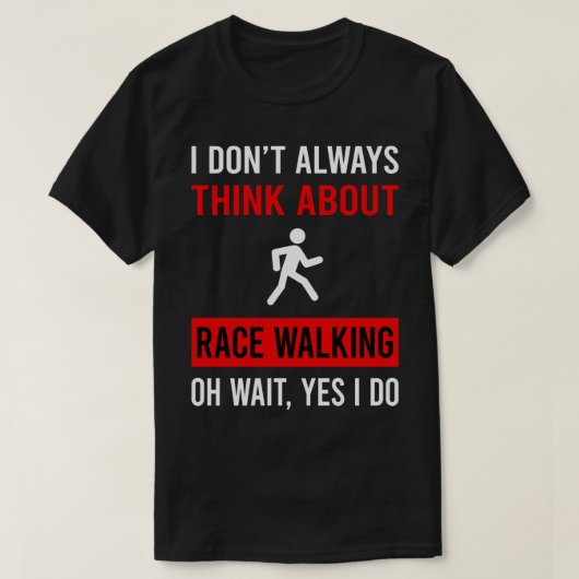 T-shirt Pensez À La Marche Race (Design devant)