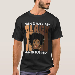 T-shirt Pensez À Mon Propriétaire D'Entreprise Noire Melan