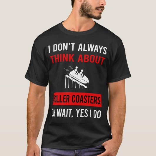 T-shirt Pensez à Roller Dessous de verre Rollercoaster (Devant)