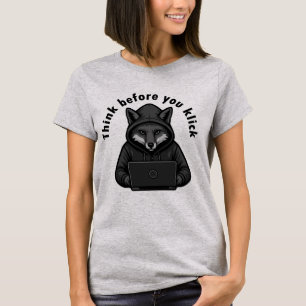 T-shirt Pensez avant de cliquer - Sécurité informatique