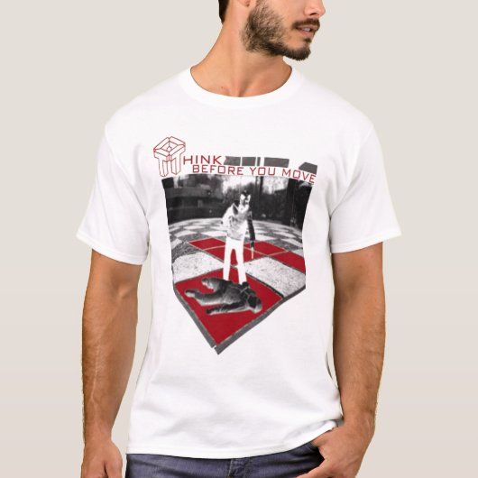 T-shirt pensez b4 (Devant)