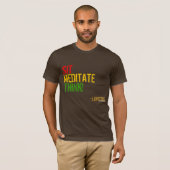 T-shirt Pensez ! (Brun) (Devant entier)