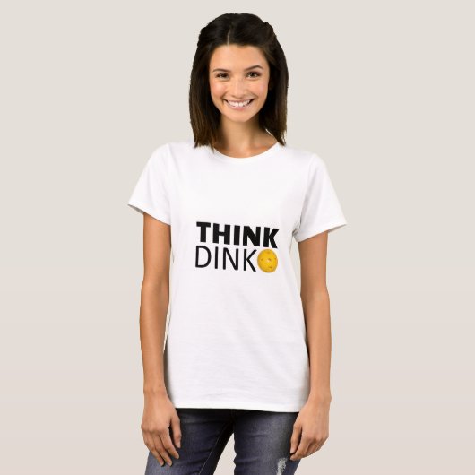T-shirt Pensez Dink (Pickleball) (Devant entier)