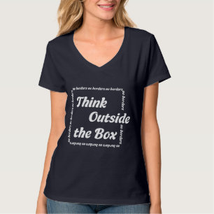 T-shirt Pensez en dehors de la boîte