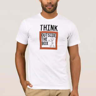 T-shirt Pensez en dehors de la boîte Inspirant